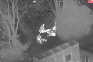 Полиция гонялась за детьми на вертолете