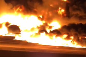 Еще один поезд загорелся в Саскачеване