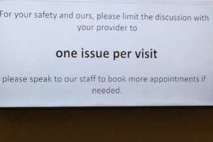 Одна проблема за один визит к врачу