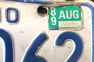 Житель Торонто не обновлял наклейку на номерах 30 лет