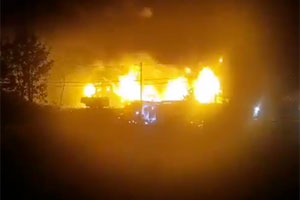 Пожар уничтожил предприятие обработки лобстеров