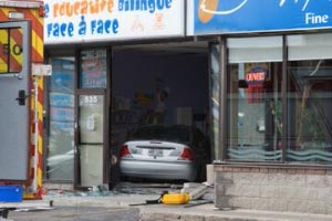 К Квебеке машина въехала в ясли