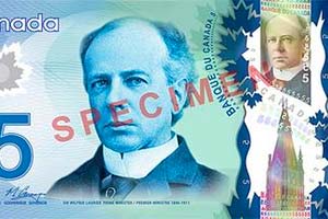 Банк Канады работает над новой купюрой в $5
