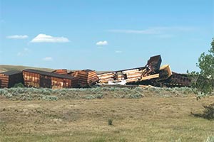 Вагоны буквально взлетали в воздух