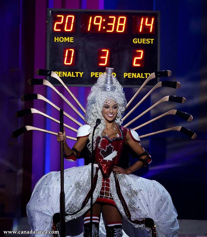 Хоккейное платье Мисс Канады