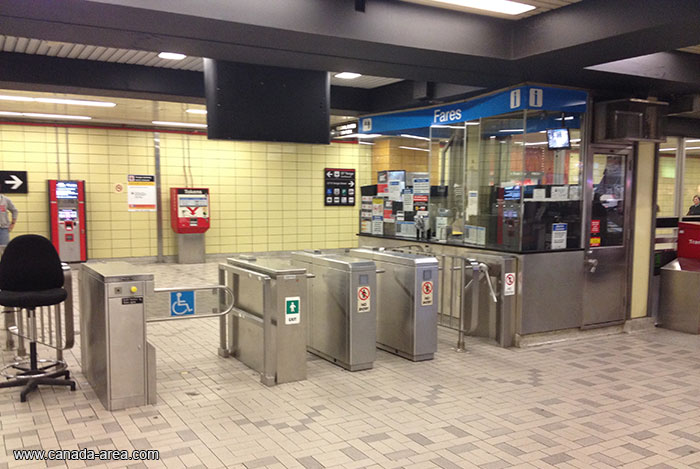 Турникеты входа в метро